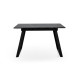 Стіл Тандем 120(+40)*75 чорний метал/мрамор чорн (А0057797)