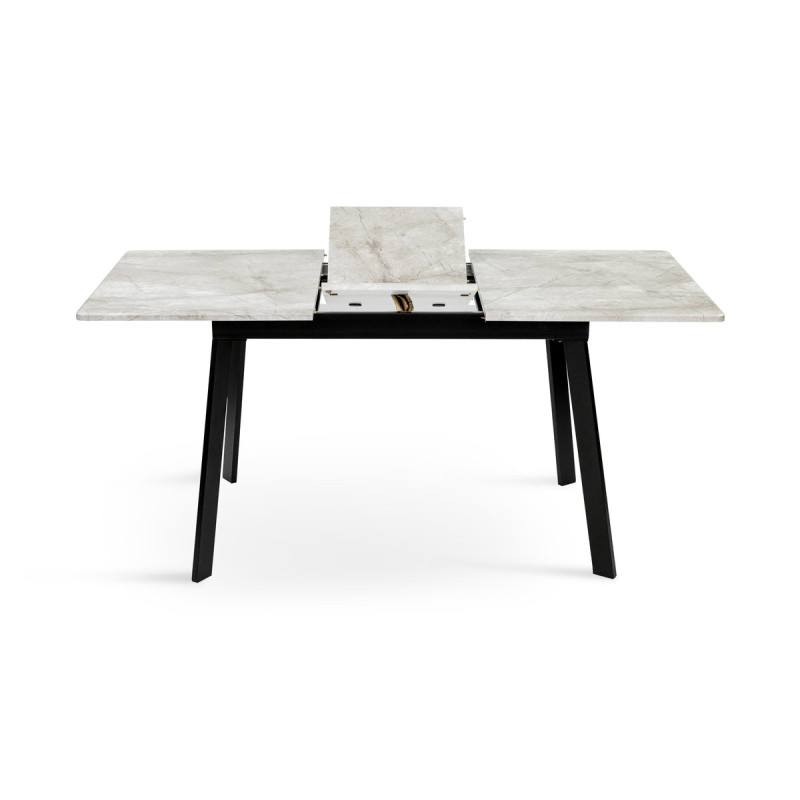 Стіл Етна 120(+40)*75 чорний метал/базальт (А0056167)