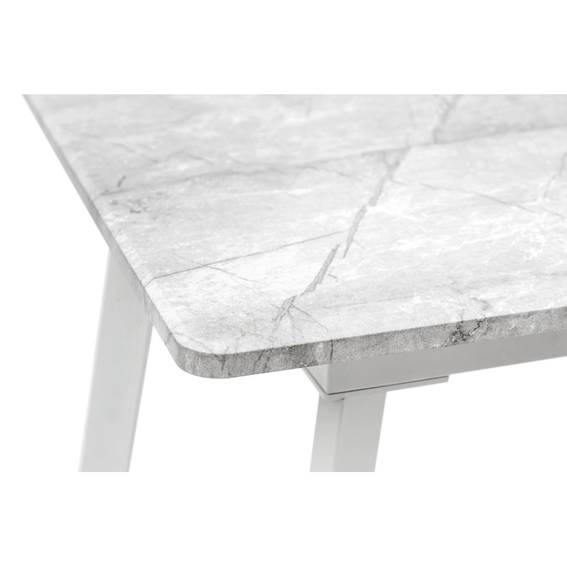 Стіл Етна 120(+40)*75 білий метал/базальт (А0056278)