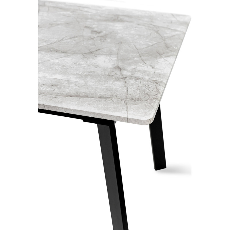 Стіл Етна 120(+40)*75 чорний метал/базальт (А0056167)