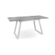 Стіл Тандем 120(+40)*75 білий метал/мрамор світл (А0057794)