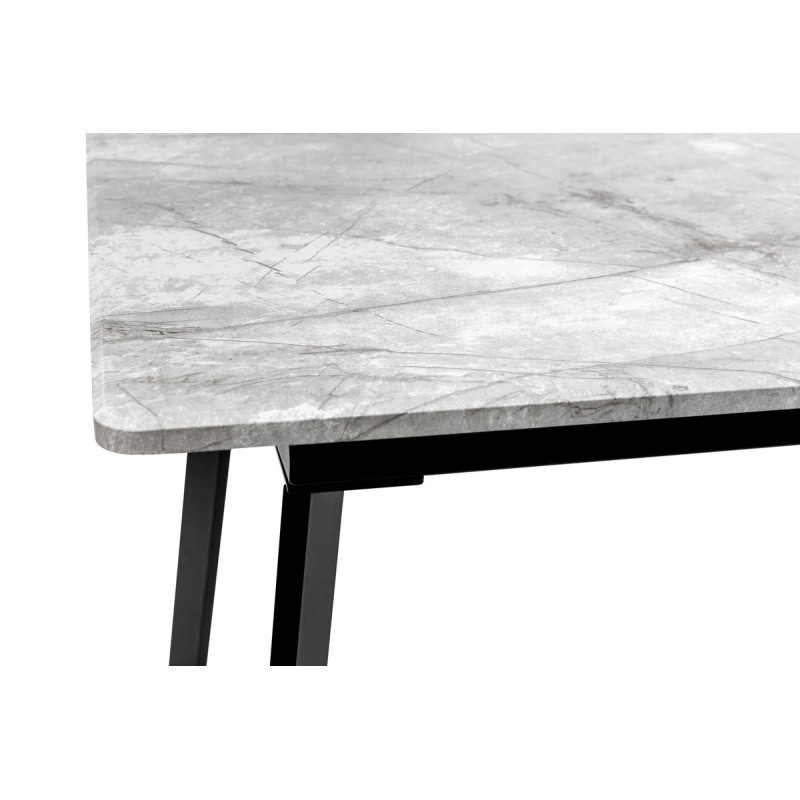 Стіл Етна 120(+40)*75 чорний метал/базальт (А0056167)