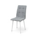 Стілець Трініті, метал білий/тканина світло сіра (А0056038)