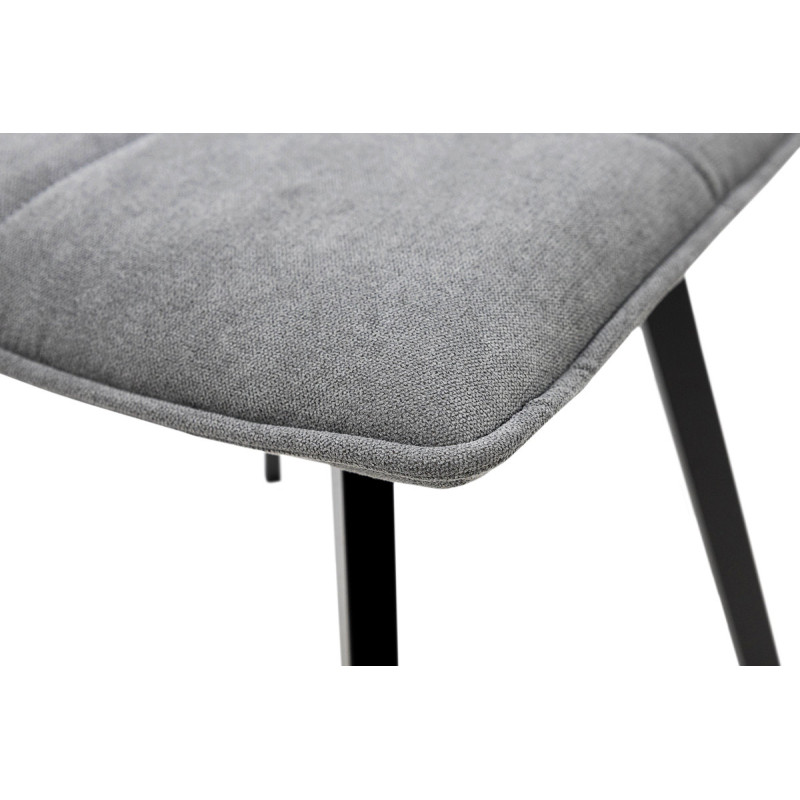 Стілець Тетріс, метал чорний/ тканина темно сіра (А0056042)