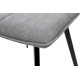 Стілець Тетріс, метал чорний/ тканина темно сіра (А0056042)