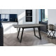 Стіл Хьюстон 130(+40)*77 чорний метал/мрамор темн (А0055285)