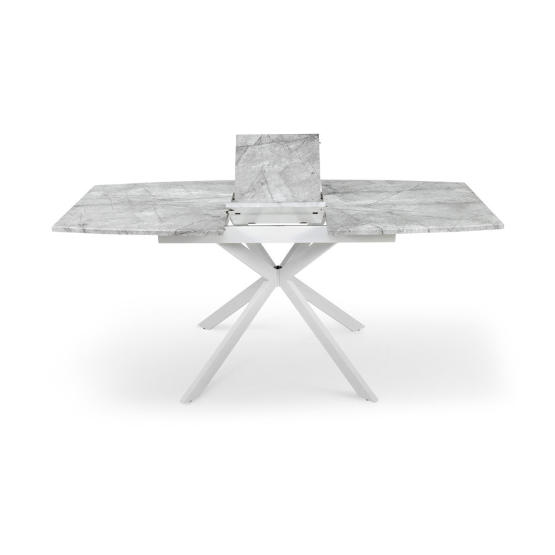 Стіл Річард 140(+40)*85 білий метал/базальт (А0056279)