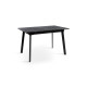 Стіл Етна 120(+40)*75 чорний метал/мрамор чорн (А0057685)