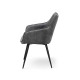 Крісло Наомі, чорний/ велюр темно-сірий (А0057788)