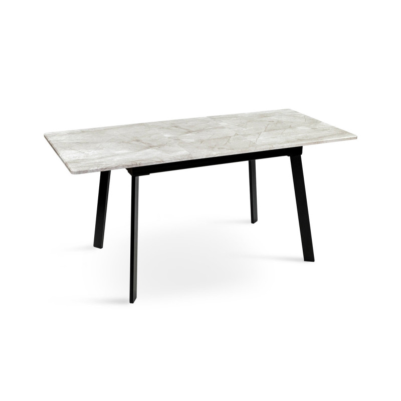 Стіл Етна 120(+40)*75 чорний метал/базальт (А0056167)