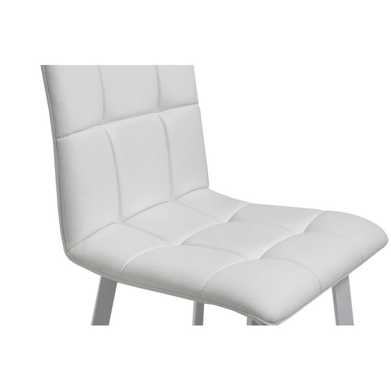 Стілець Трініті, метал білий/ шкірзам білий (А0050424)