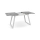 Стіл Тандем 120(+40)*75 білий метал/мрамор світл (А0057794)