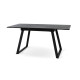 Стіл Тандем 120(+40)*75 чорний метал/мрамор чорн (А0057797)