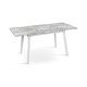 Стіл Етна 120(+40)*75 білий метал/базальт (А0056278)
