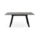 Стіл Хьюстон 130(+40)*77 чорний метал/мрамор темн (А0055285)