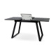 Стіл Тандем 120(+40)*75 чорний метал/мрамор чорн (А0057797)