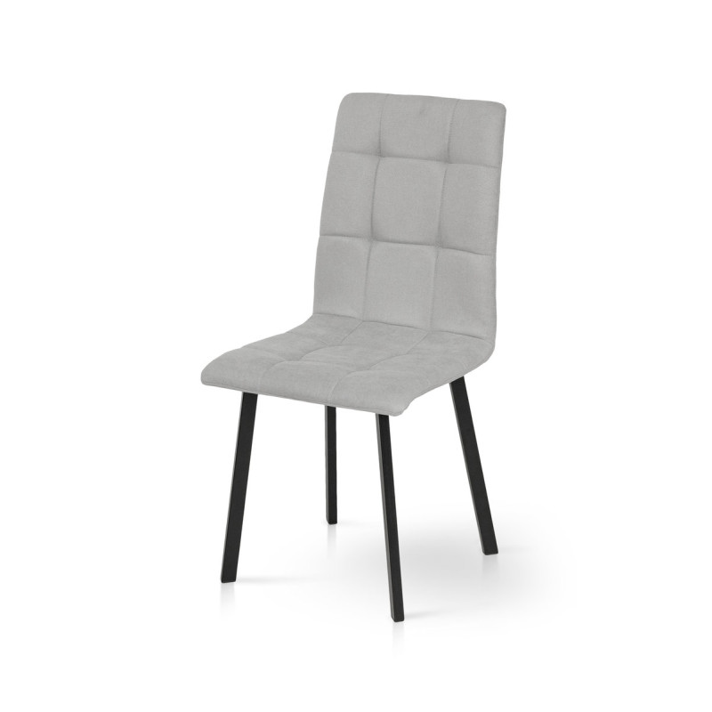 Стілець Трініті, метал чорний/ тканина світ-сіра-- (А0056037)