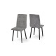 Стілець Трініті, метал чорний/ тканина темно сіра (А0056036)