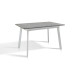 Стіл Етна 120(+40)*75 білий метал/мрамор світл (А0050416)