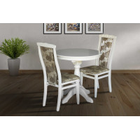 Стол Чумак-2 раскл (D=80)+30), белый (А0019217)