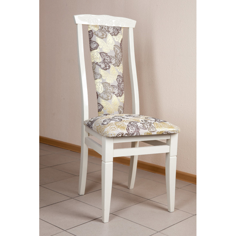 Стул обеденный Чумак-2, слон кость/бабочка NEW (А0026358)