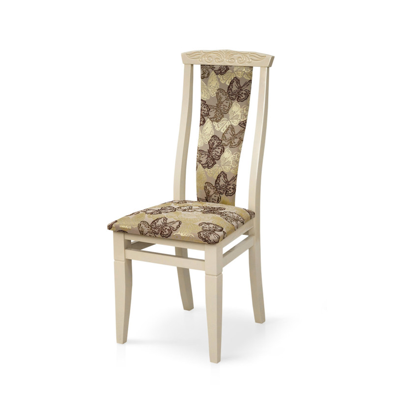 Стул обеденный Чумак-2, слон кость/бабочка NEW (А0026358)