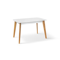 Стіл Модерн 120(160)*75, білий/натуральний (А0054739)