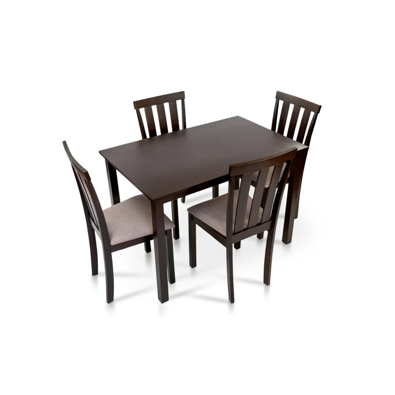 Комплект Юджин (1+4) Тем.орех/ESPRESSO (А0056113)