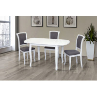 Стіл обідній Турін (120+40)/80, білий (А0048200)