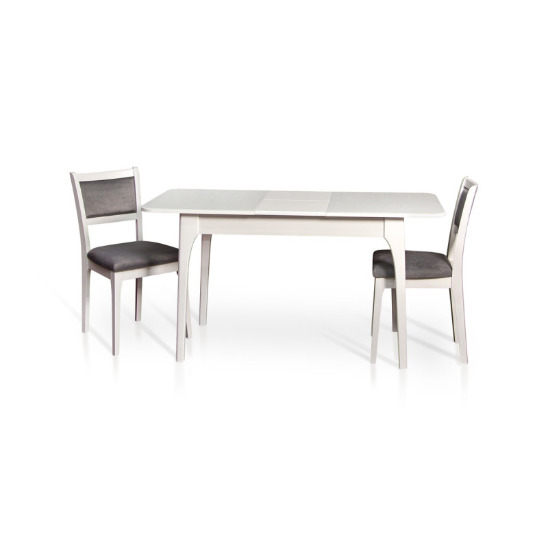 Стол Фиеста (110+35)*70, белый/белый (А0050127)