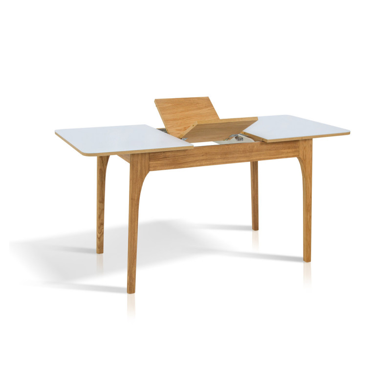 Стол Фиеста (110+350)*70, орех/белый (А0050128)