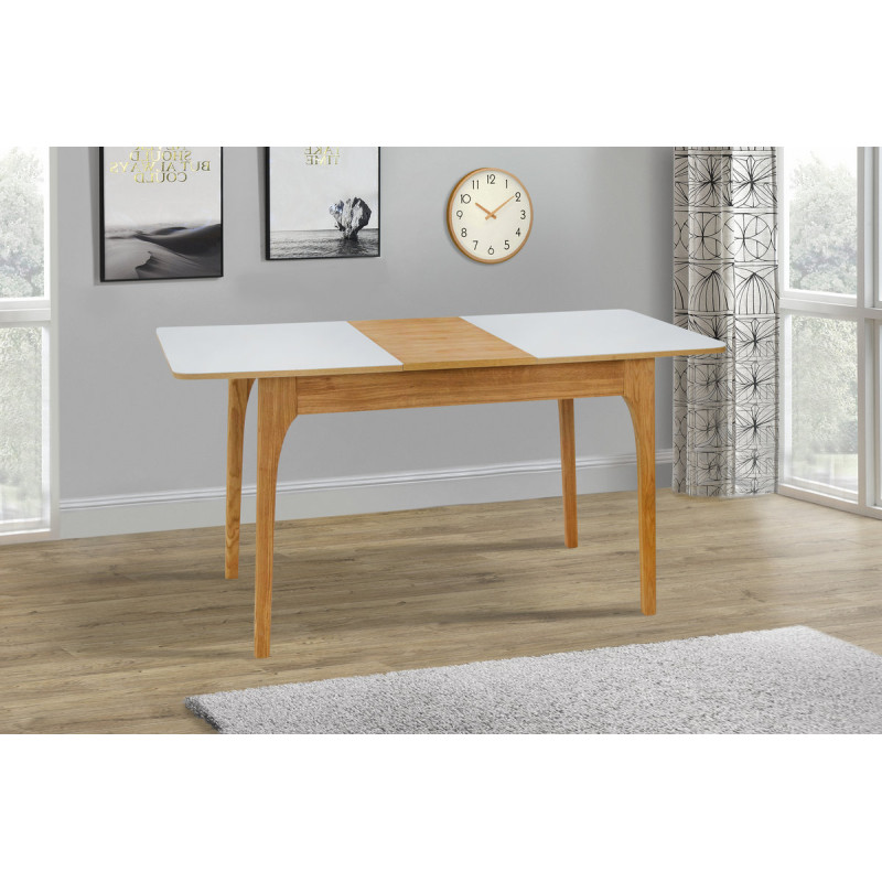 Стол Фиеста (110+350)*70, орех/белый (А0050128)