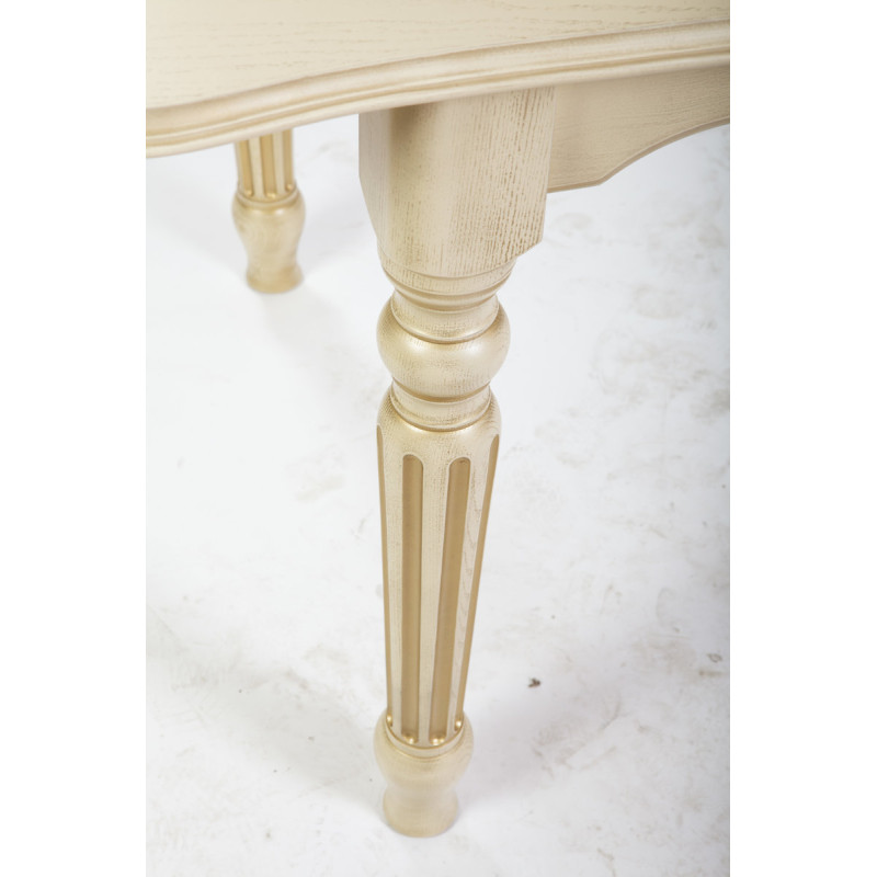 Стол обеденный Венеция (140+40)/85, слоновая кость (А0019910)