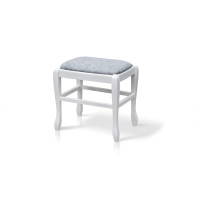 Банкетка Сиеста 490, белая/серая ткань (А0053499)