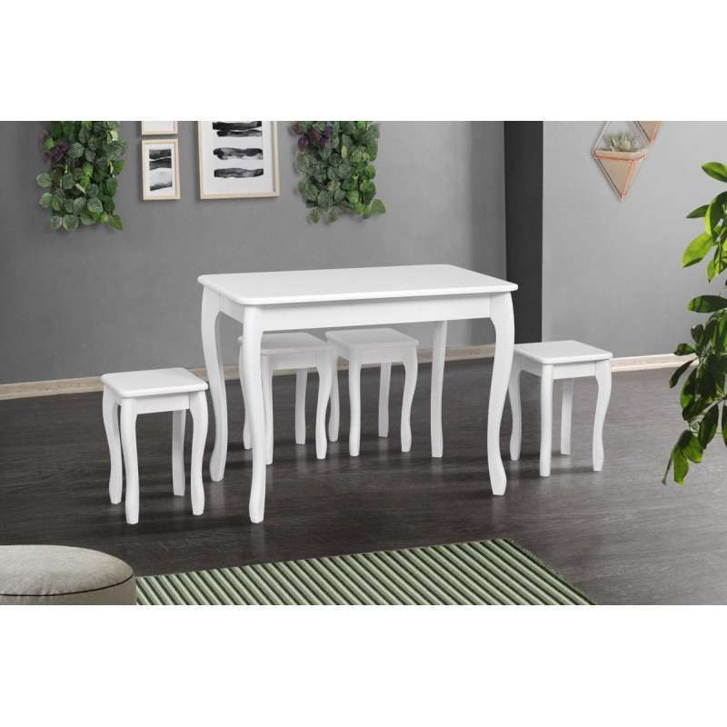 Стіл обідній СМАРТ 1000*600, ВІЛЬХА/білий матов (А0053166)