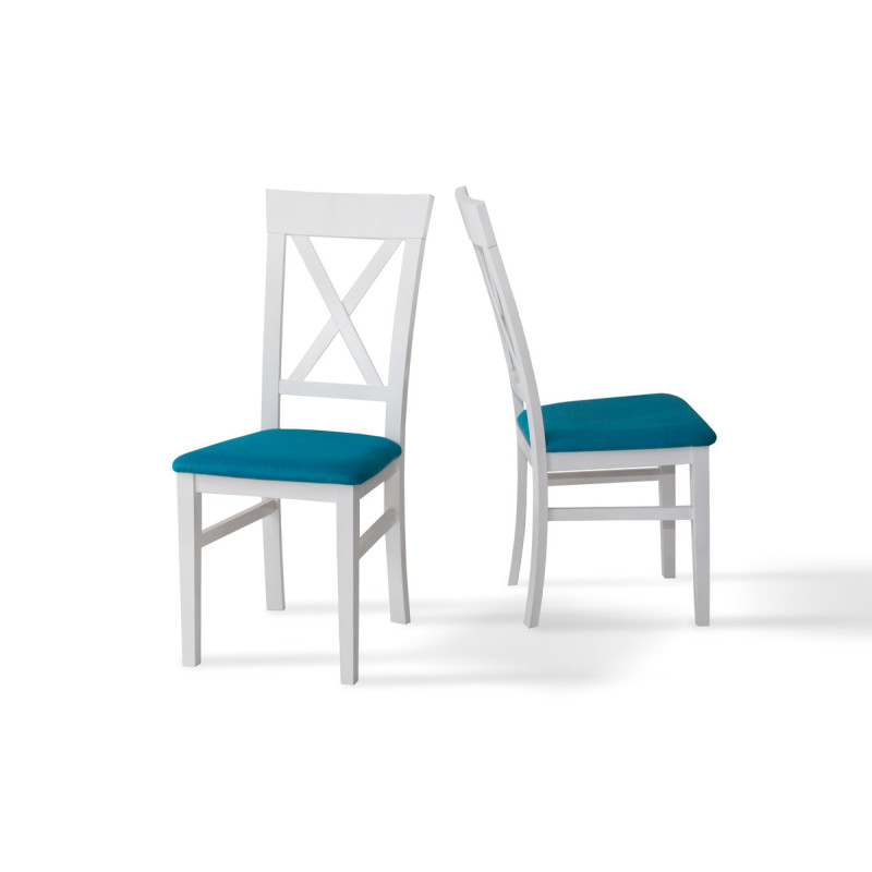 Стілець Кросс, білий/бірюза--- (А0049862)