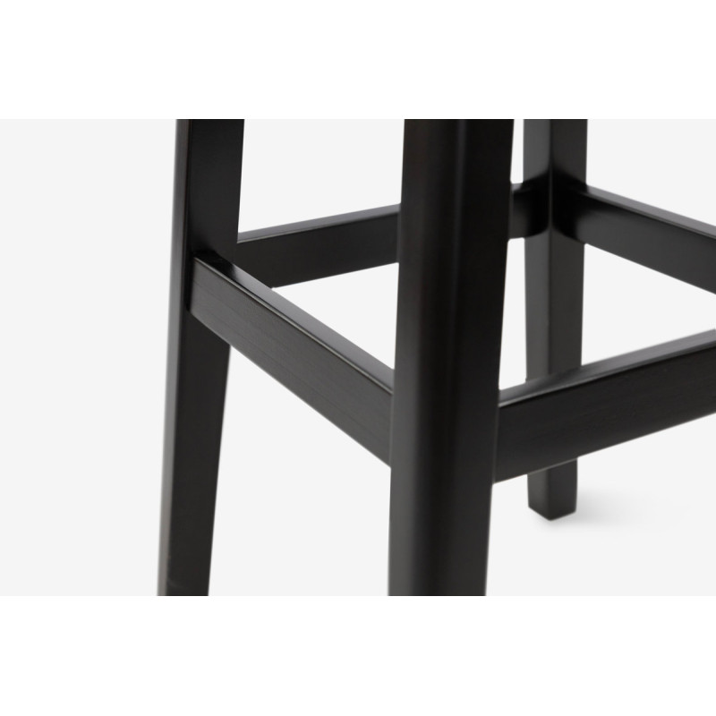 Табурет БАРНЫЙ КВАДРАТНЫЙ МЯГКИЙ (80 см), венге (А0060003)