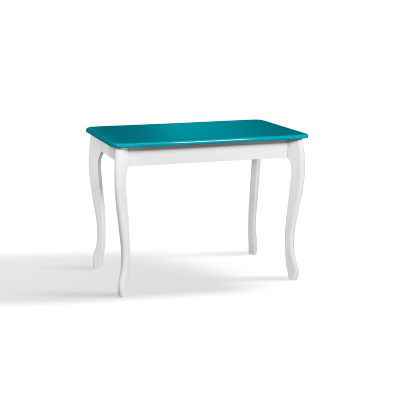Стіл обідній СМАРТ 1000*600, БУК білий/бірюза--- (А0049858)