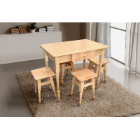Комплект кухонний: стіл+4 табур.,бук світлий (А0018863)