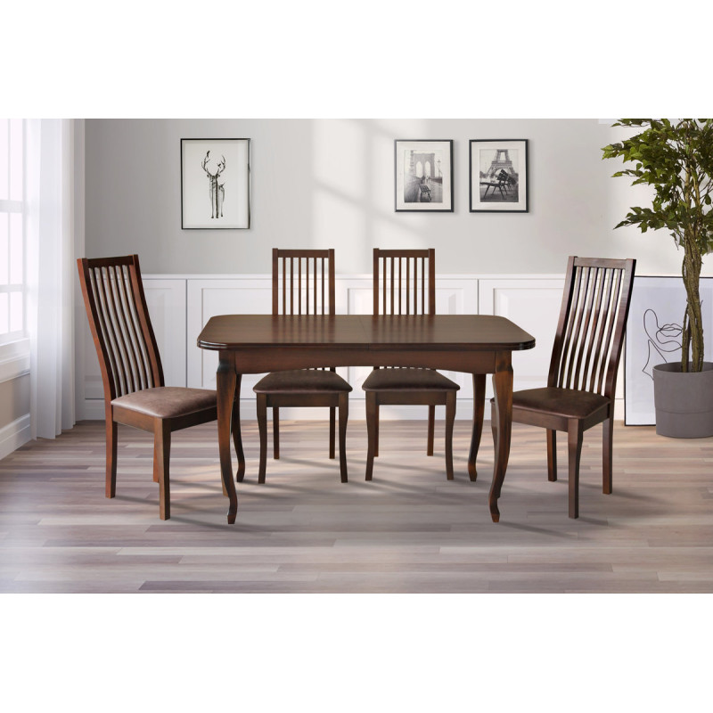 Стіл обідній Соренто (1300+400)*780, горіх темн. (А0047890)