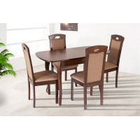 Обеденный стол Кантри (930+300)*670, орех темн. (А0036404)