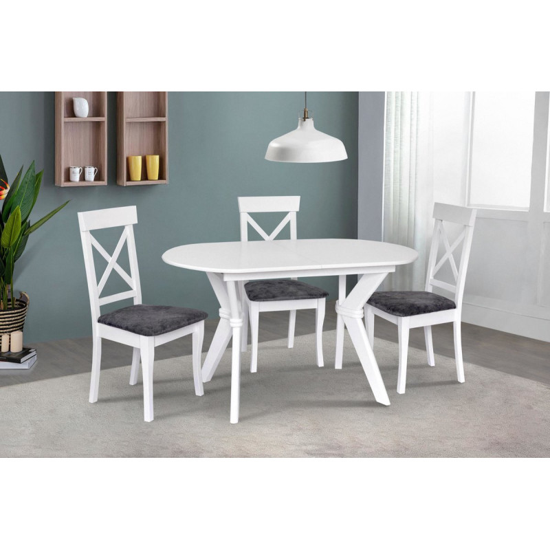 Стіл обідній Брайтон (1290+340)*810, білий (А0044579)