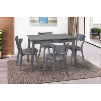 Стол обеденный ПОРТЛЕНД (1130+500)*695, серый (А0053463)