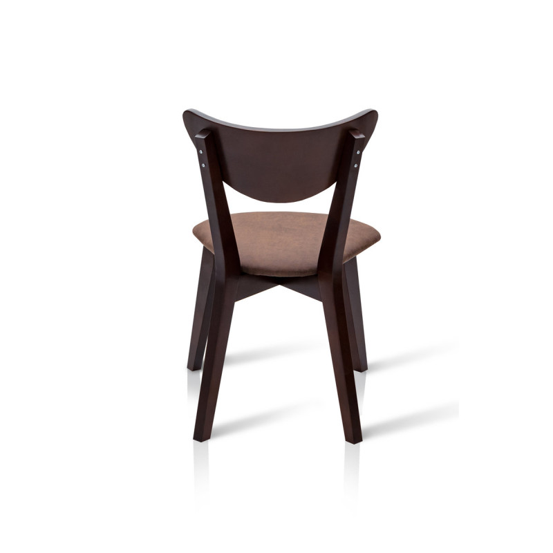 Стілець Лукас мякий, горіх темн/коричнева ткан (А0053951)