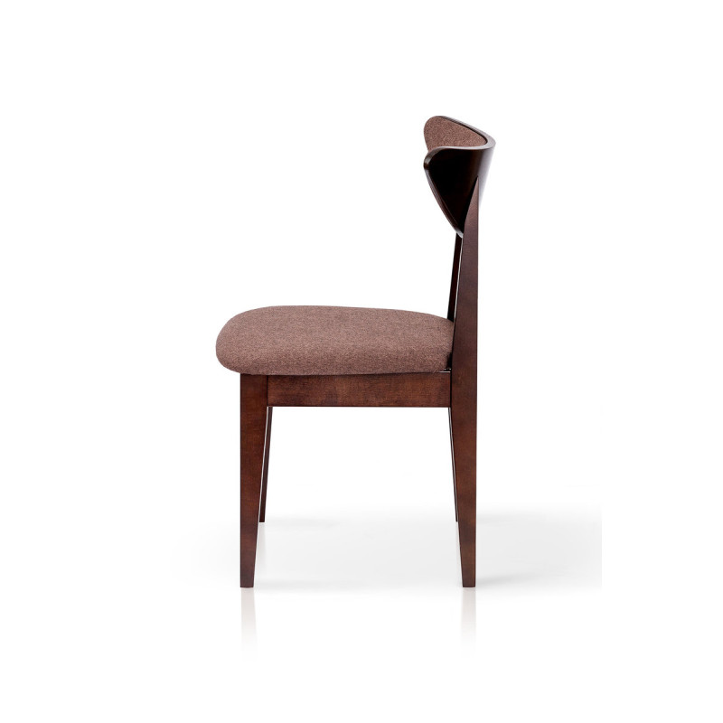 Стілець ОСТІН мякий, горіх темн/коричнева ткан (А0054325)