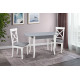 Стіл обідній Кантрі (930+300)*670, сірий/білий (А0052419)