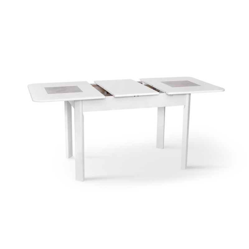 Стіл обідній Бостон (1150+390)*740, білий (А0051150)