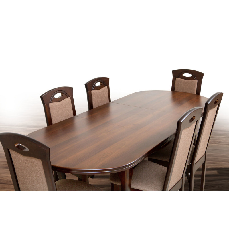 Обеденный стол Твист (1260+340)*810, орех темн. (А0021930)