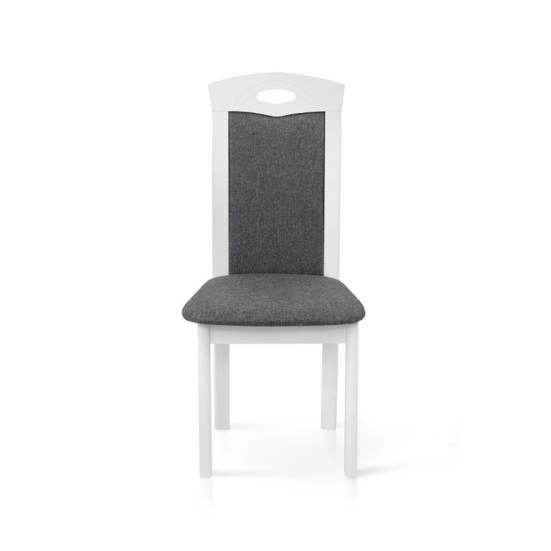 Стілець Честер, білий/сіра тканина (А0045311)