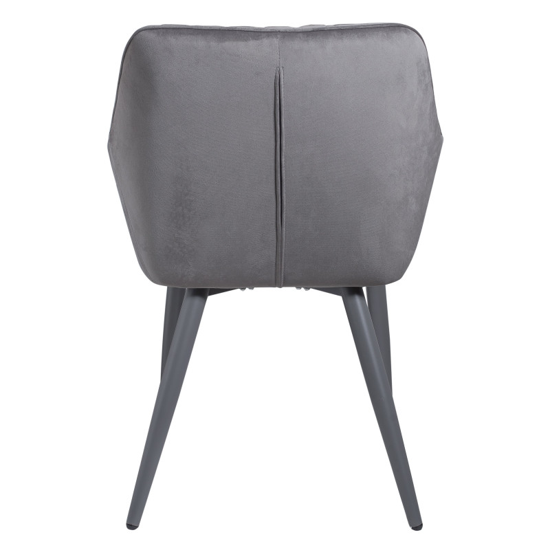 Стілець кухонний сірий тканина бархат DC 9543 (13926)